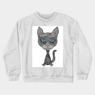 TATTOO Cat Painting Crewneck Sweatshirt